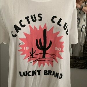 LUCKY BRAND CACTUS TEE SHIRT  NWOT SIZE LARGE